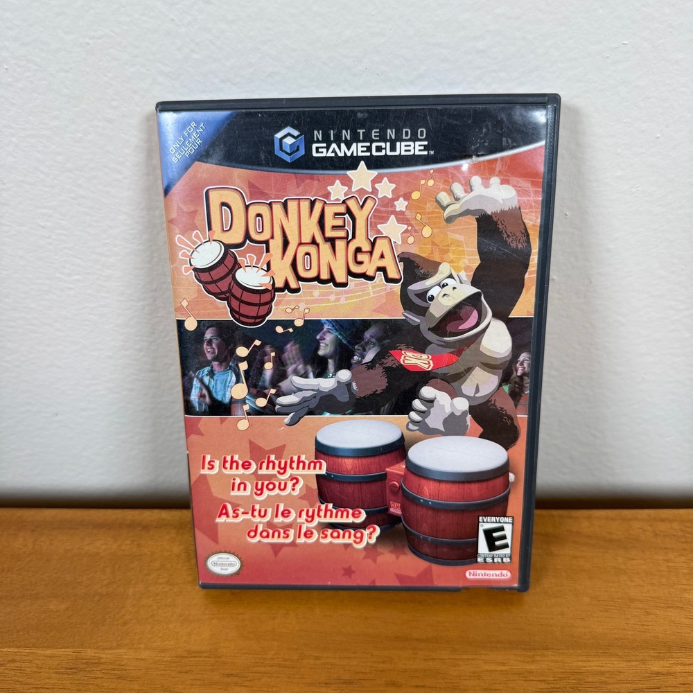 Donkey Konga Nintendo GameCube CIB Complete Manual Inserts